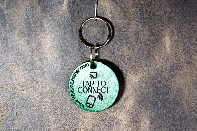 Smart Leather NFC Keychains - view 7